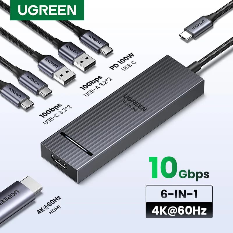 Hub USB-C dengan HDMI 4K & PD 100W