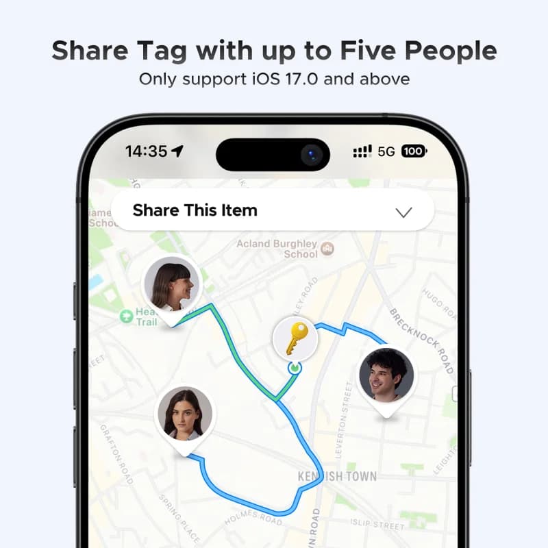 Penjejak Bluetooth Pintar untuk iOS Find My
