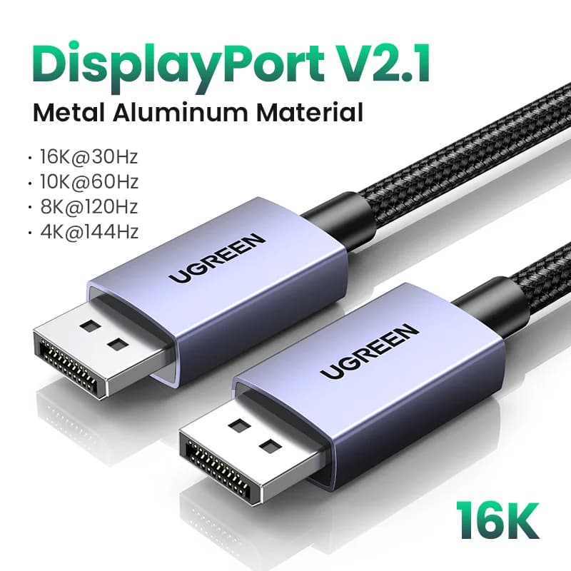 Kabel DisplayPort 2.1, Video Laju Tinggi 16K/8K