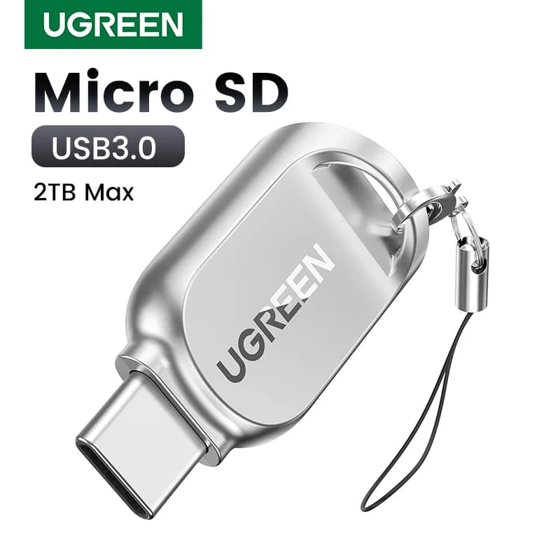 Pembaca Kad Micro SD USB-C ke Micro SD, USB 3.0 OTG