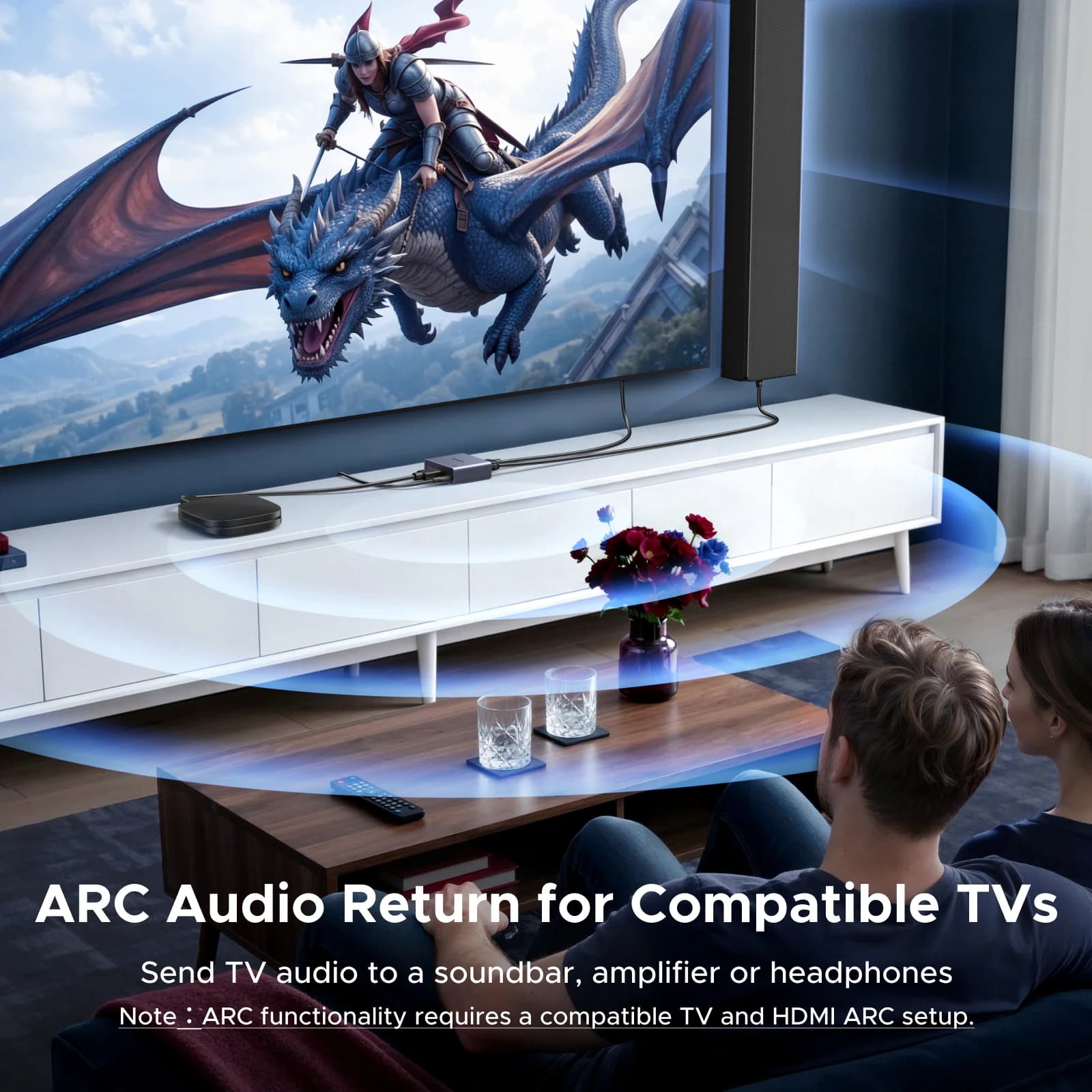 Pengekstrak Audio HDMI 4K 60Hz, Optik dan 3.5mm