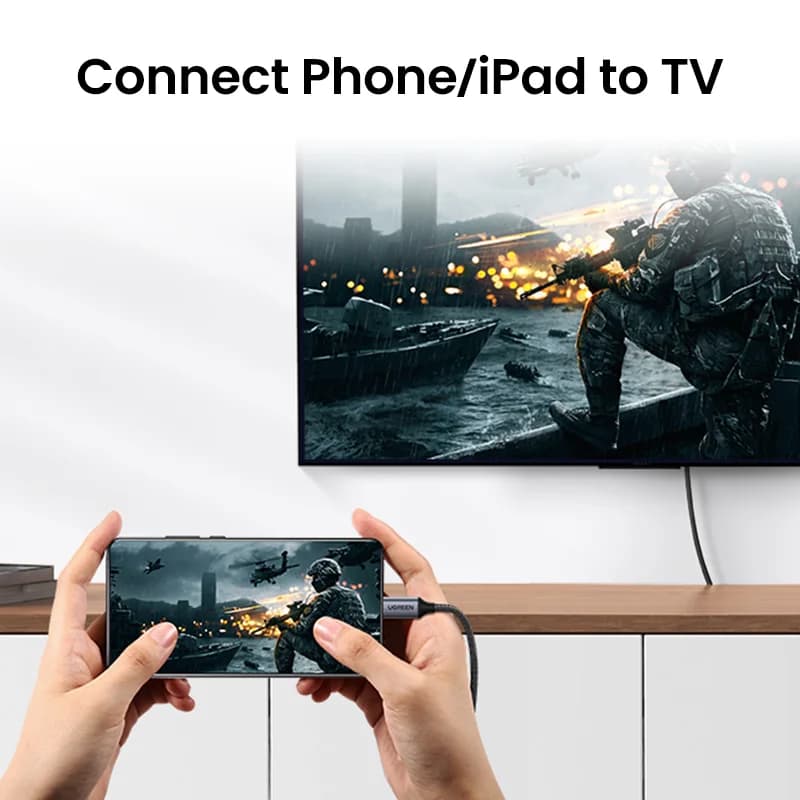 Kabel USB-C ke HDMI, Penyesuai Video Resolusi 4K